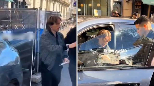 VIDEO Modrić se provozao Madridom u BMW-u od 133.000 eura. Fanovi se sjatili oko njega