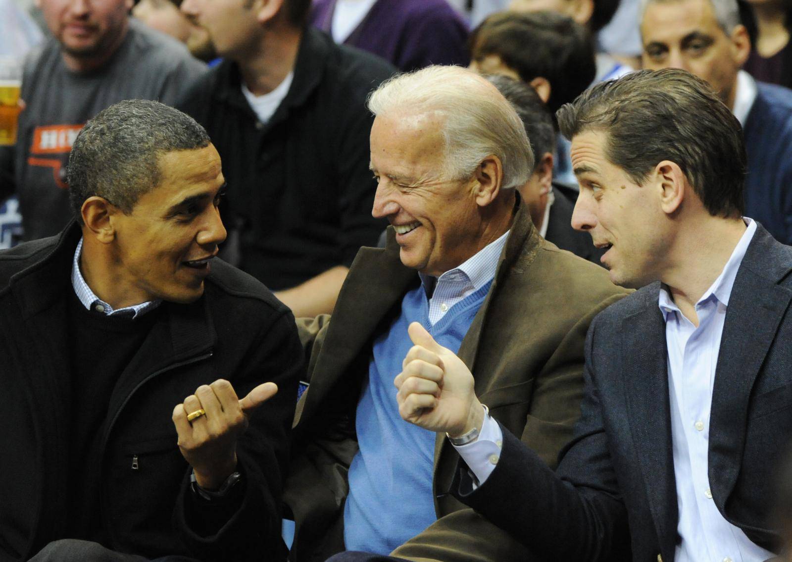 U.S. President Obama attends Georgetown vs Duke basketball game in Washington