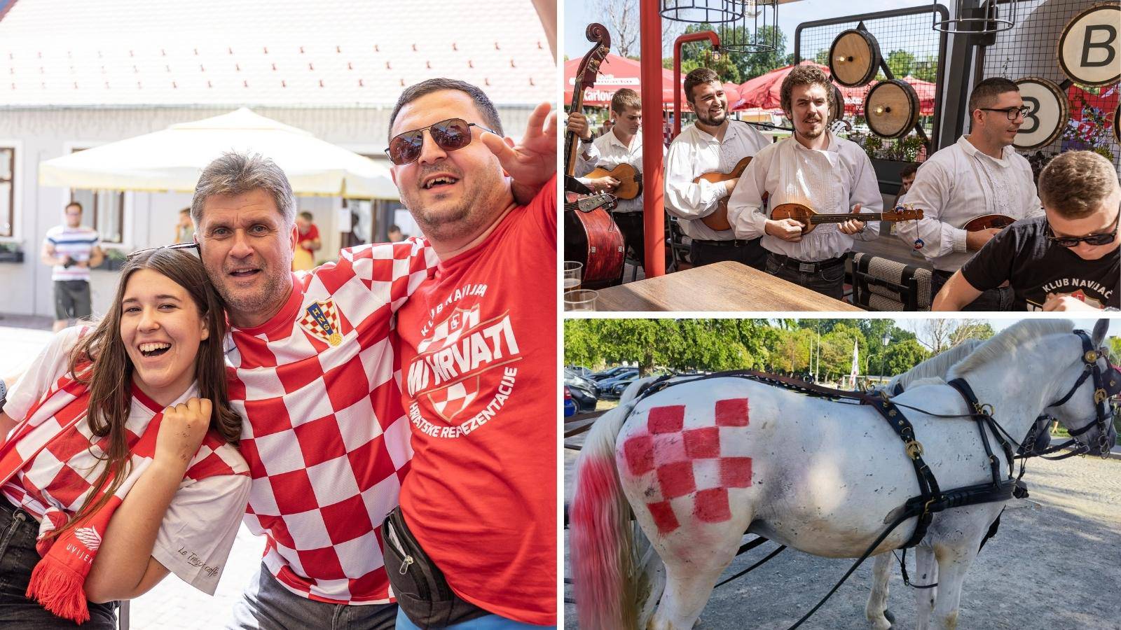 VIDEO Tamburaši su razgalili navijače u Tvrđi, tu su i konji u šahovnici: Lega, daj pet i sviraj