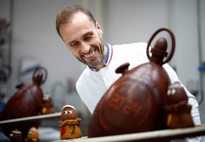 A French chocolatier creates Olympics-themed Easter eggs