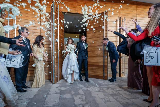 Split: Vjenčanje Hajdukovog nogometaša Anthonyja Kalika i Ivone Glavaš