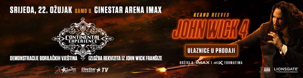 Premijera blockbustera 'John Wick 4' u CineStaru Arena