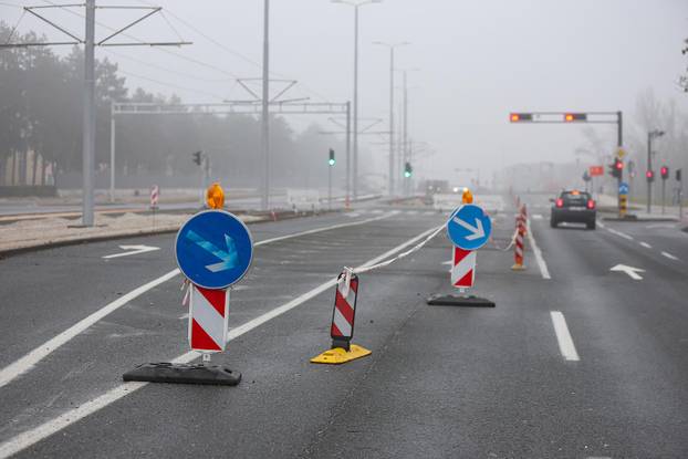 Radovi na Sarajevskoj cesti, proširenje ceste i gradnja nove tramvajske rute