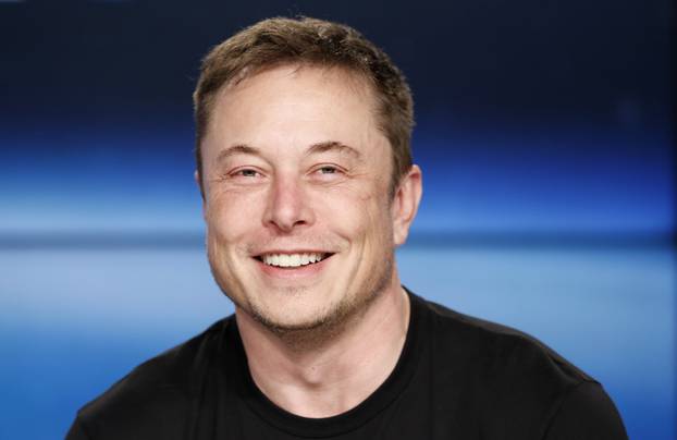 SpaceX founder Musk at a press conference following the first launch of a SpaceX Falcon Heavy rocket in Cape Canaveral