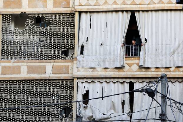 Aftermath of an Israeli strike, in Beirut
