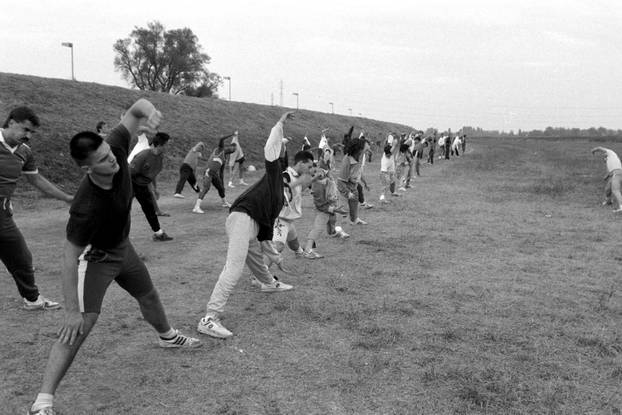 Zagreb: Vjekoslav Šafranić, osnivač prve zaštitarske tvrtke u Hrvatskoj, rujan 1990.