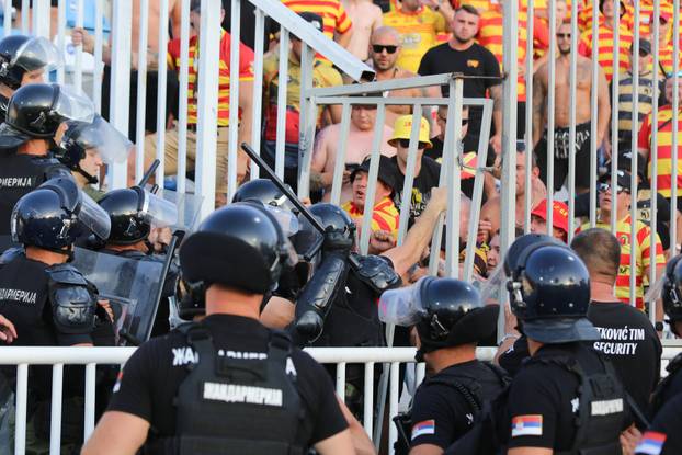 Novi Pazar: Sukob navijača na utakmici drugog kola kvalifikacija za Ligu konferencije izmedju FK Novi Pazar i FK Jagiellonia