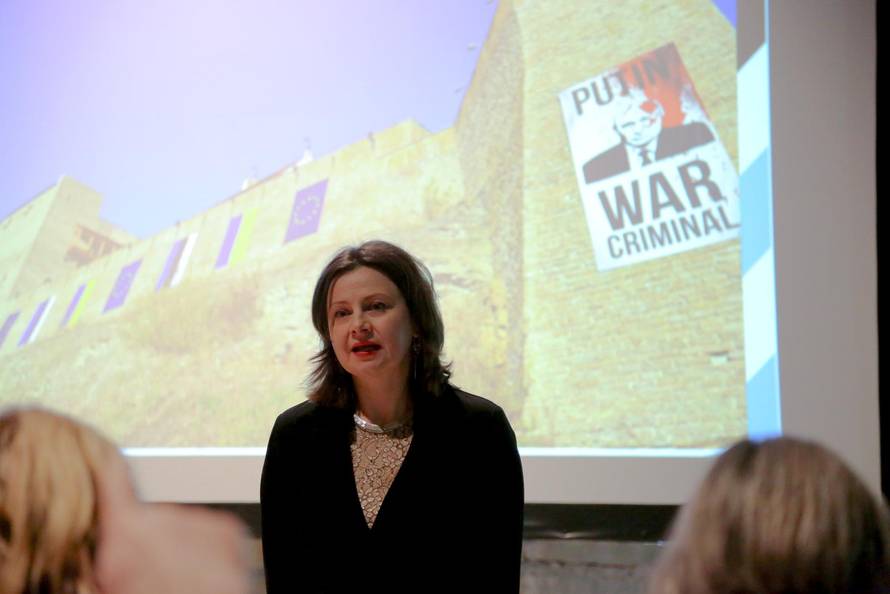 Estonian border with Russia