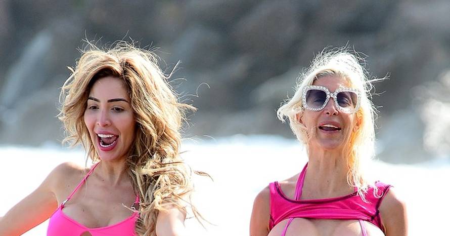 EXCLUSIVE: Farrah Abraham celebrates her 29th birthday with her new puppy Billionaire at the beach!