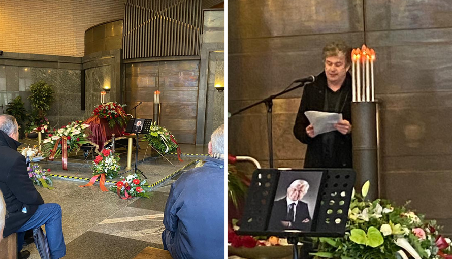 Velik broj ljudi na oproštaju legendarnog voditelja Saše Zalepugina. Obitelj u suzama