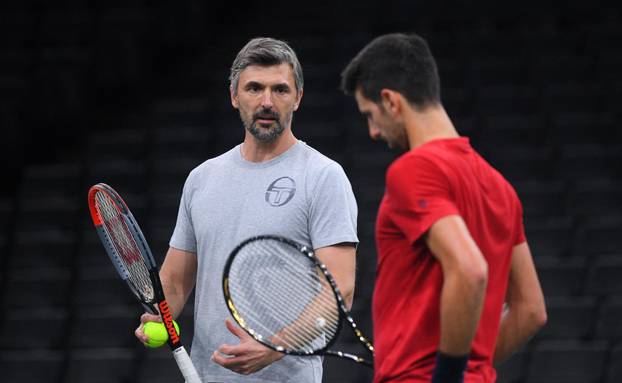 Rolex Paris Master - Novak Djokovic Training