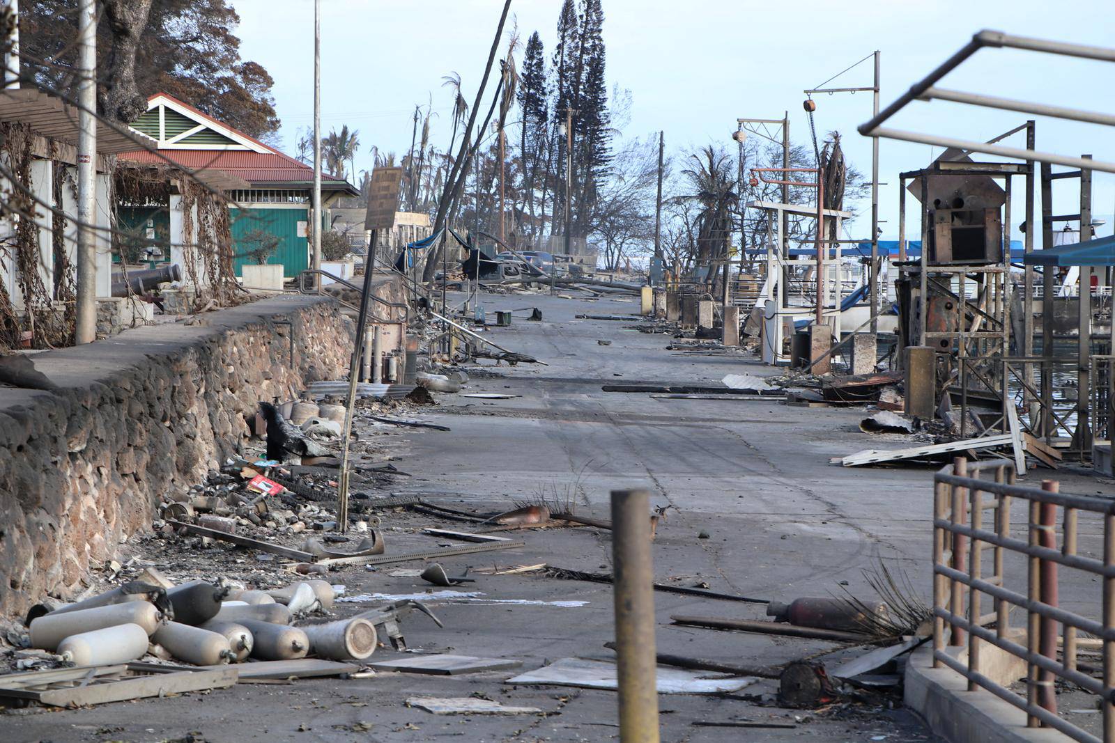 Aftermath of fires in Lahaina, Hawaii