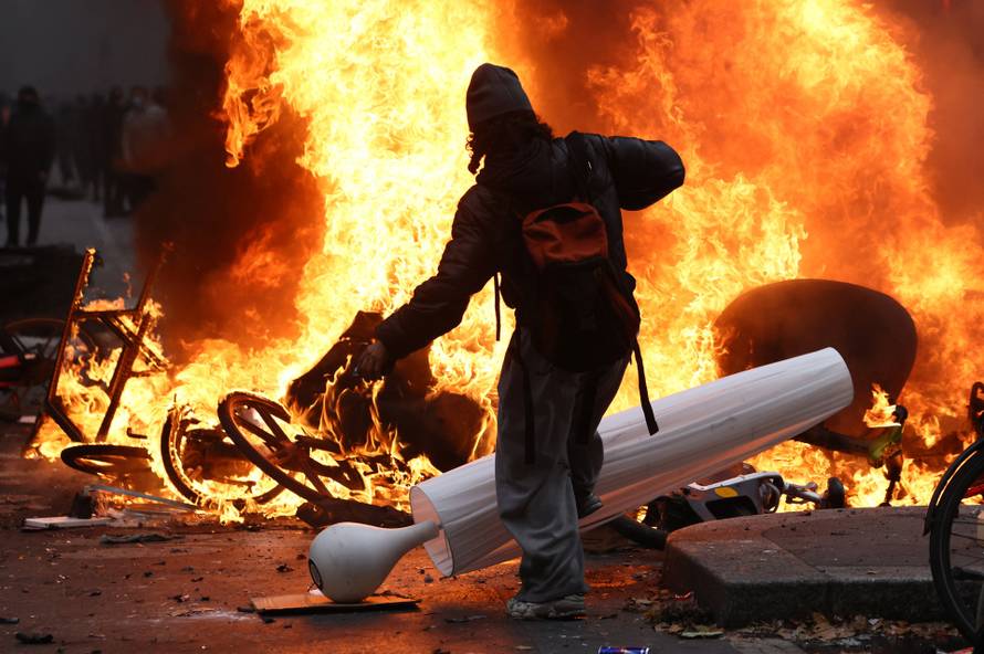 Nationwide protests in France against the cost of living