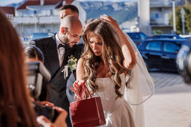 Split: Vjenčanje Hajdukovog nogometaša Anthonyja Kalika i Ivone Glavaš