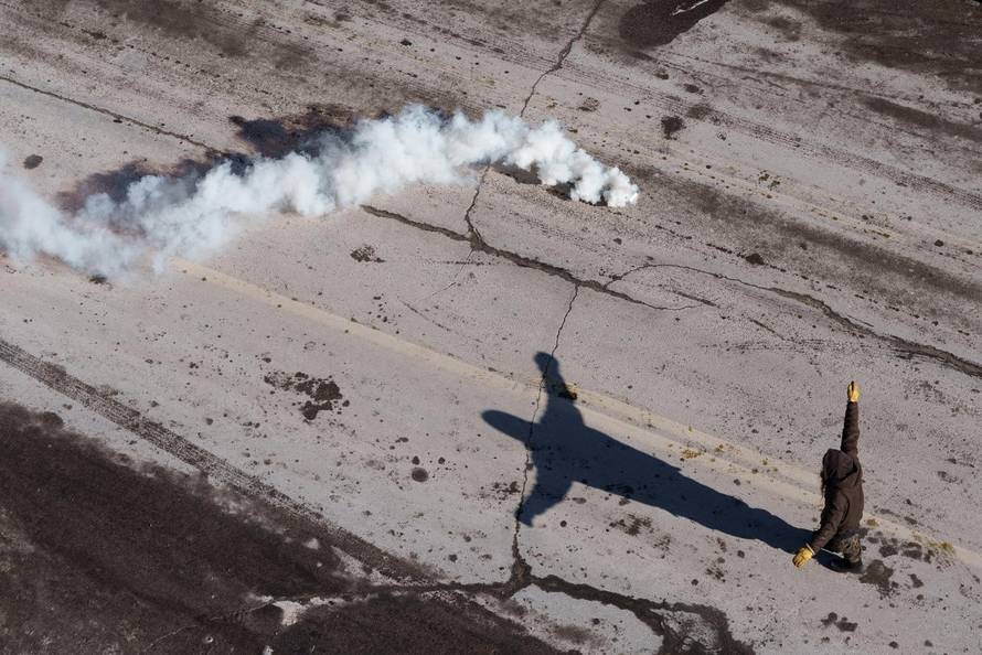 Protest after federal agents fatally shot a man while trying to detain him, in Minneapolis