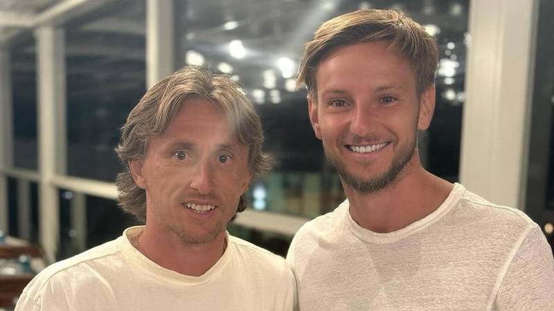 FOTO Brat uz brata, Hrvat uz Hrvata: Rakitić i Modrić uživali zajedno, evo što je Ivan napisao
