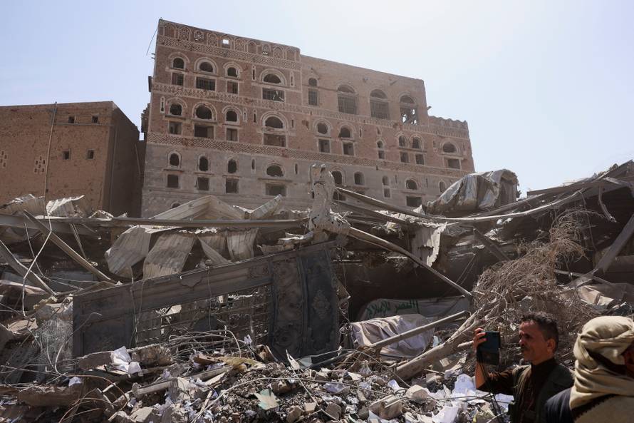 Aftermath of Wednesday’s Israeli airstrikes in Sanaa