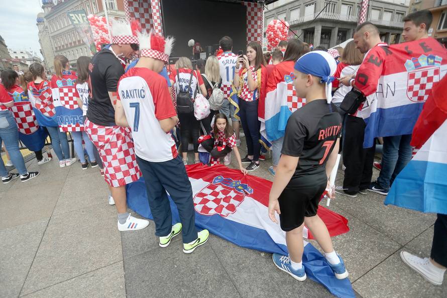 Zagreb: Pripreme za veliki doÄek hrvatske reprezentacije