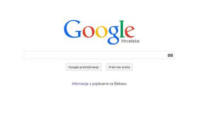 Google na početnoj stranici objavio sve o poplavama