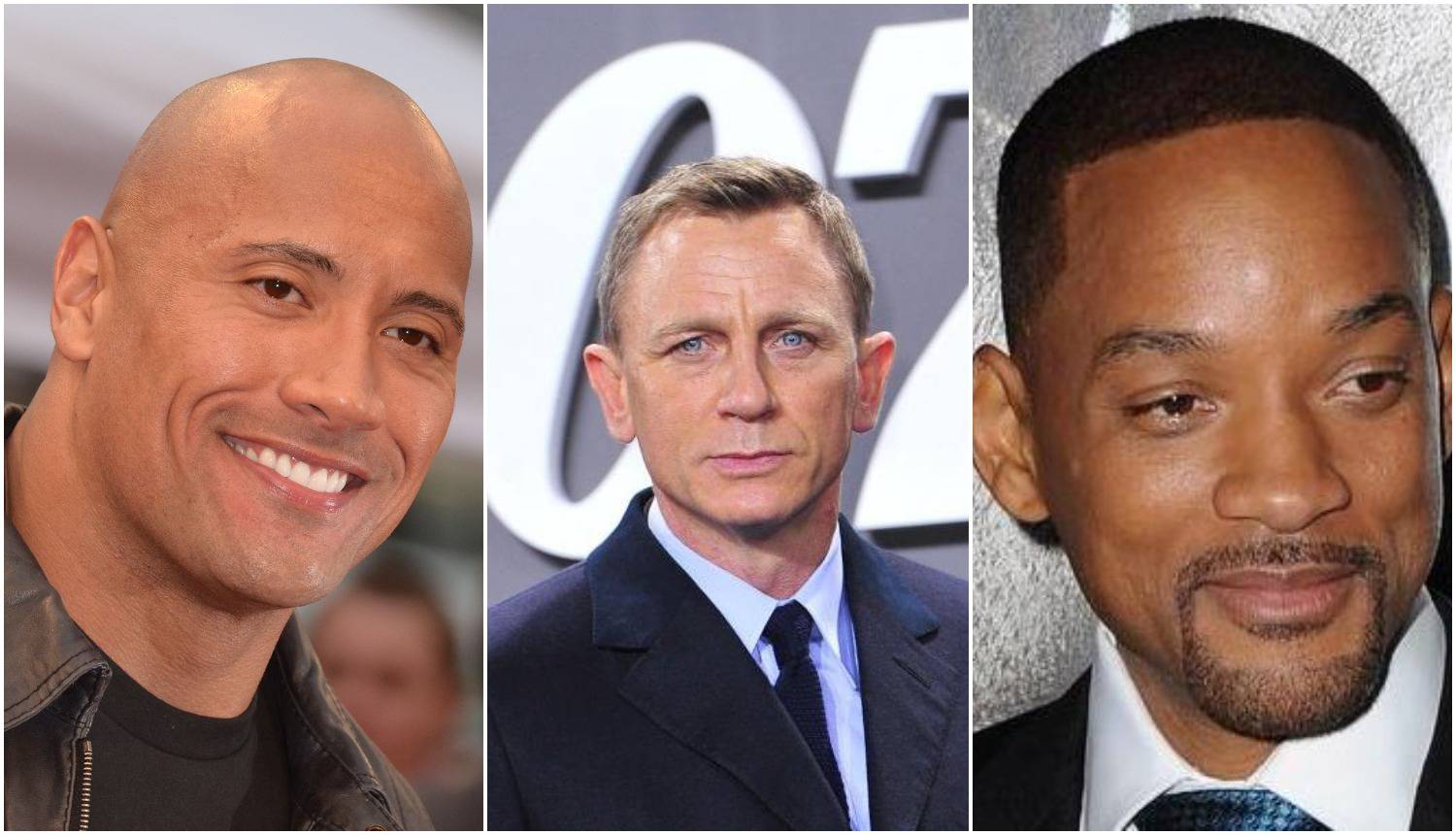 Najplaćeniji glumci današnjice: Na vrhu liste su Daniel Craig, Dwayne Johnson i Will Smith