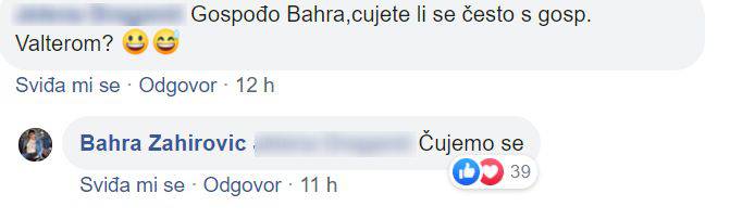 Bahra: Čujem se s Valterom, a što bude, bit će. Nećemo srljati