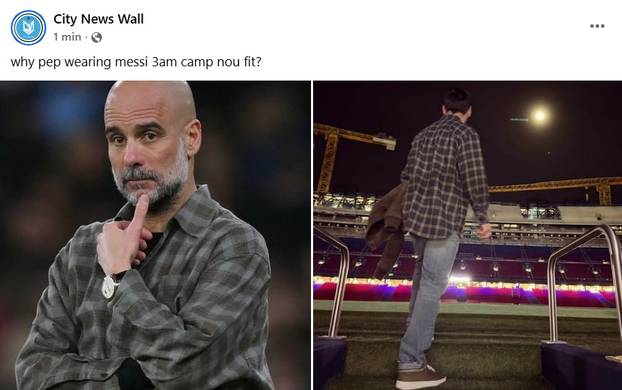 FOTO Guardiola kao drvosječa. Koliko košta famozna košulja?