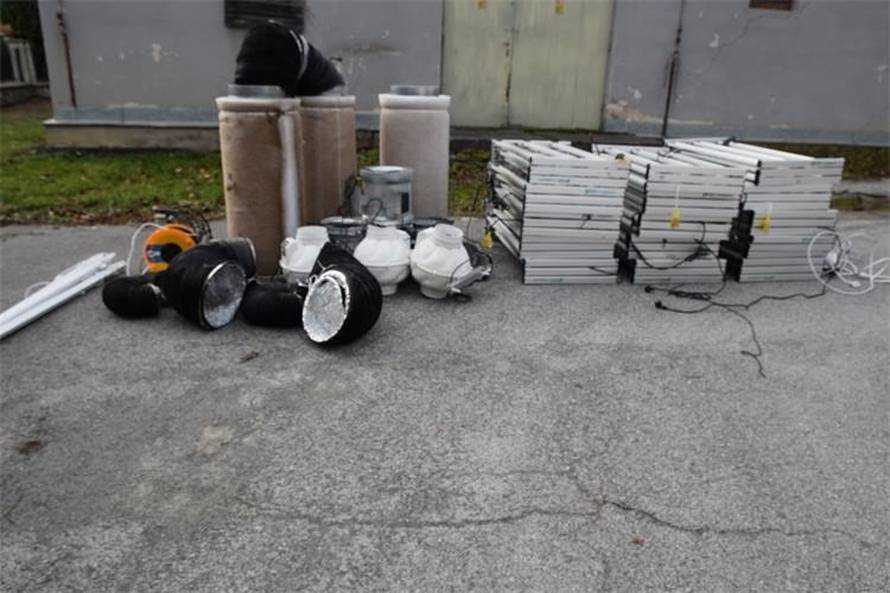 FOTO 'Pali' dileri kod Virovitice: Imali laboratorij za uzgoj  trave