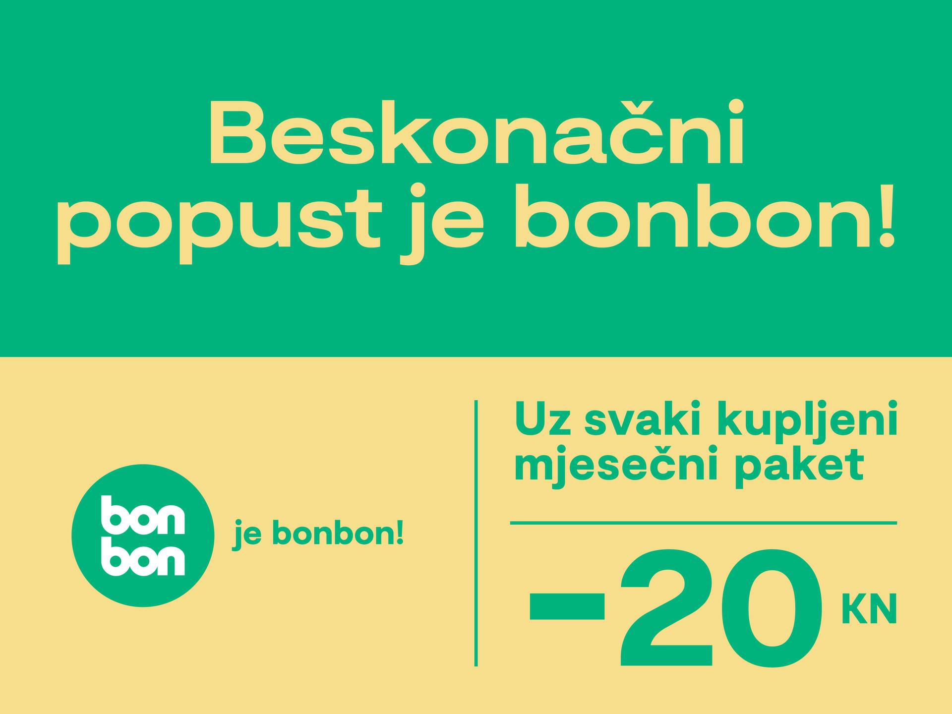 Bonbon u novoj ponudi daje popust na svaki sljedeći paket