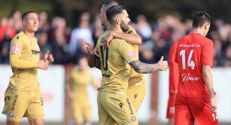 Hajduk petardom kroz Belišće, Livaja zabio tri, Ljubičić dva