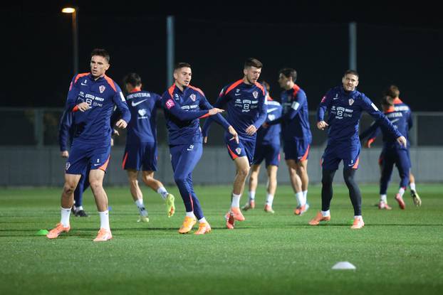Rijeka: Trening hrvatske nogometne reprezentacije