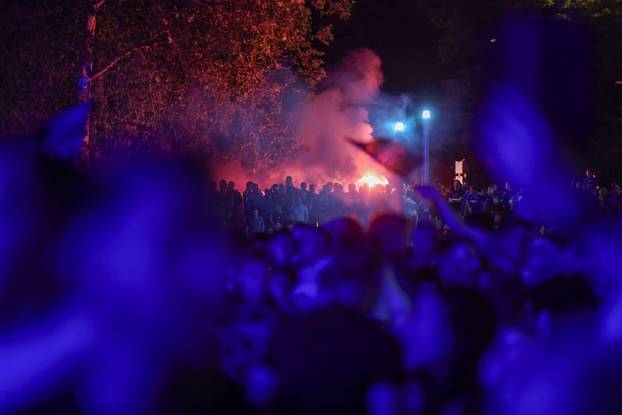 Slavlje u Zagrebu nakon Dinamova osvajanja dvostruke krune