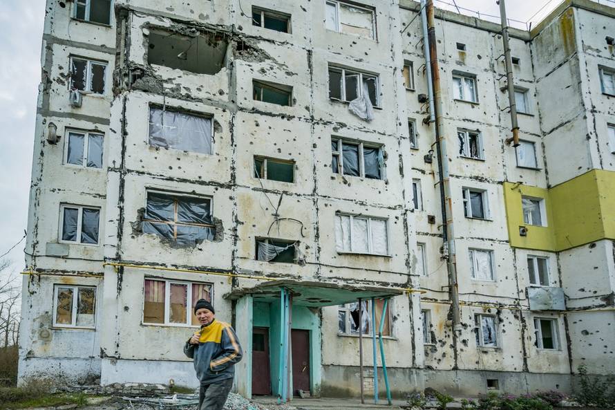 Situation In Liberated Villages Of Russian Occupation In Kherson, Vysokopillya, Ukraine - 11 Nov 2022