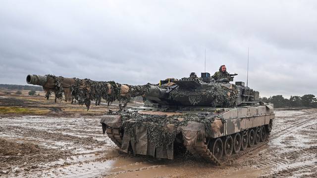 German Defense Minister Boris Pistorius visits German tank batallion