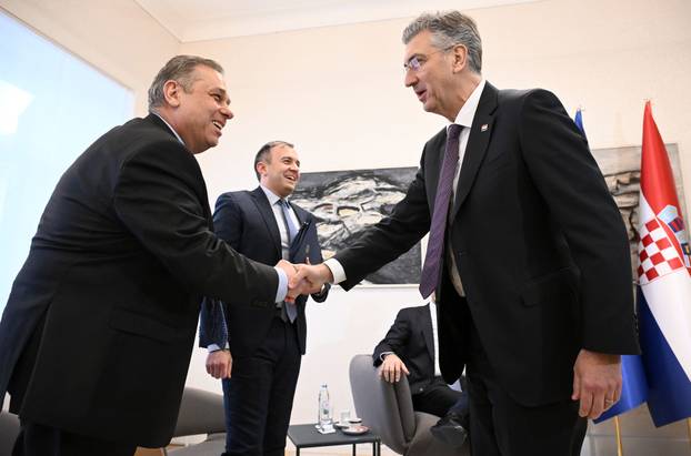 Zagreb: Sastanak predsjednika Vlade Andreja Plenkovića s predsjednikom Vlade Helenske Republike Kyriakosom Mitsotakisom