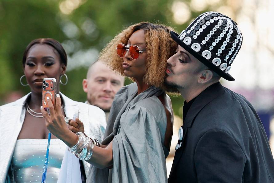 Eurovision Song Contest's 'Turquoise Carpet' event in Vienna