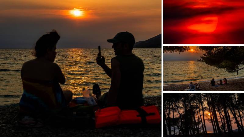 FOTO Totalna romantika: Zlatni rat u sumrak izgleda fantastično