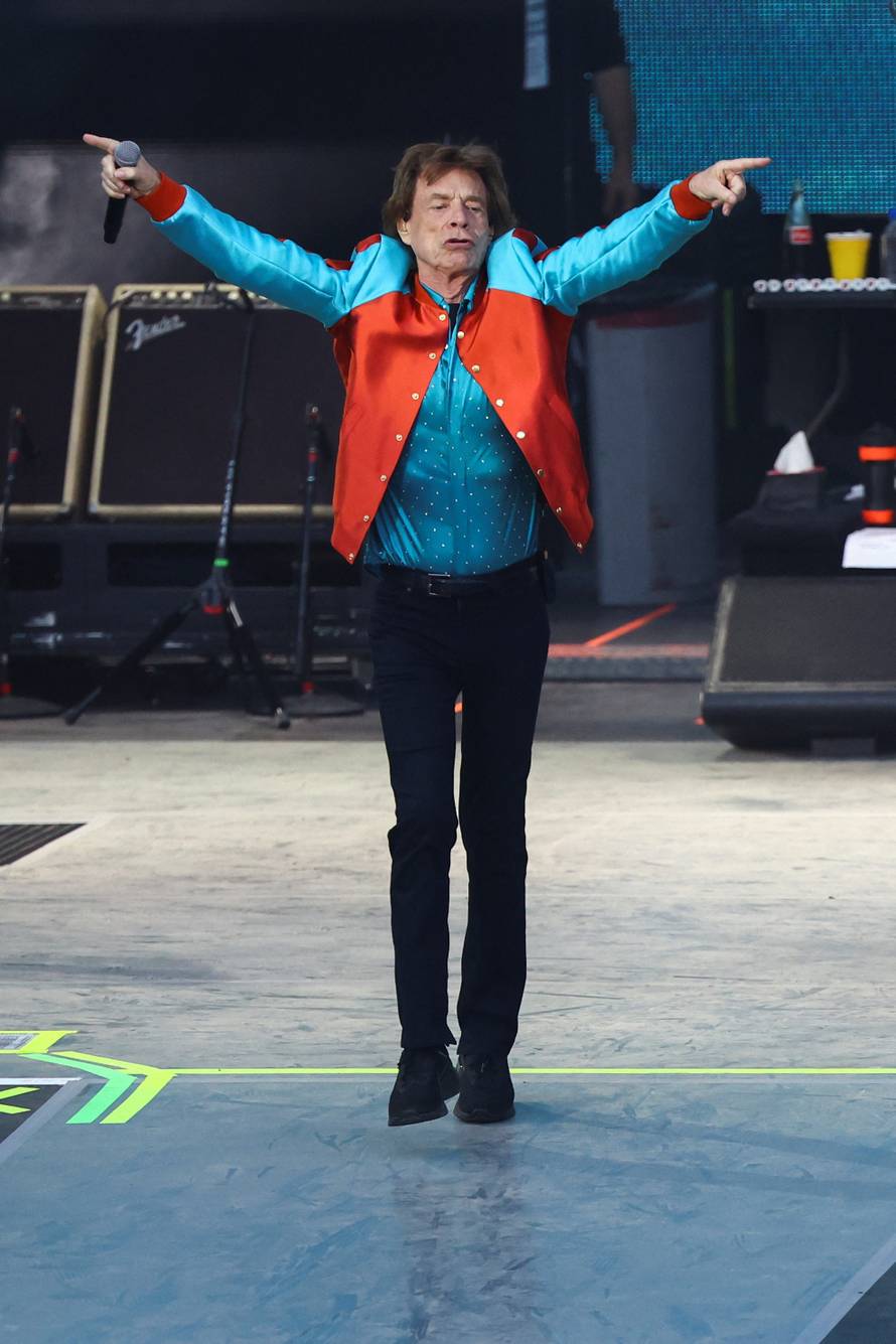 The Rolling Stones perform as part of their "Stones Sixty Europe 2022 Tour" in Berlin