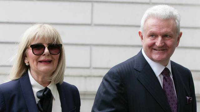 EXCLUSIVE Ivica Todoric and his wife Vesna Todoric are seen arriving at Westminster Magistrates Court in London today. A judge ruled today that the Agrokor founder is to be extradited back to Croatia.