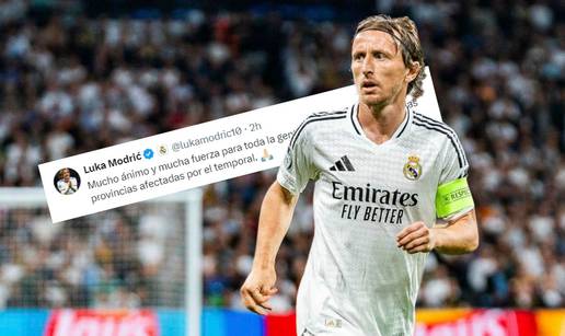 Modrić poslao poruku podrške za pogođene poplavama, susret Valencije i Reala pod upitnikom