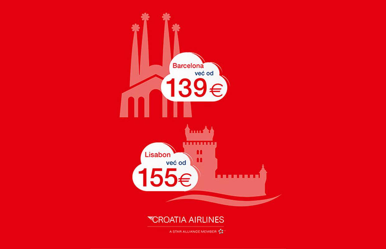 Pogledaj u oblake: Putujte u Barcelonu i Lisabon jeftinije