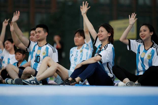 Soccer Football - Lionel Messi fan Zhang Jiao in Beijing