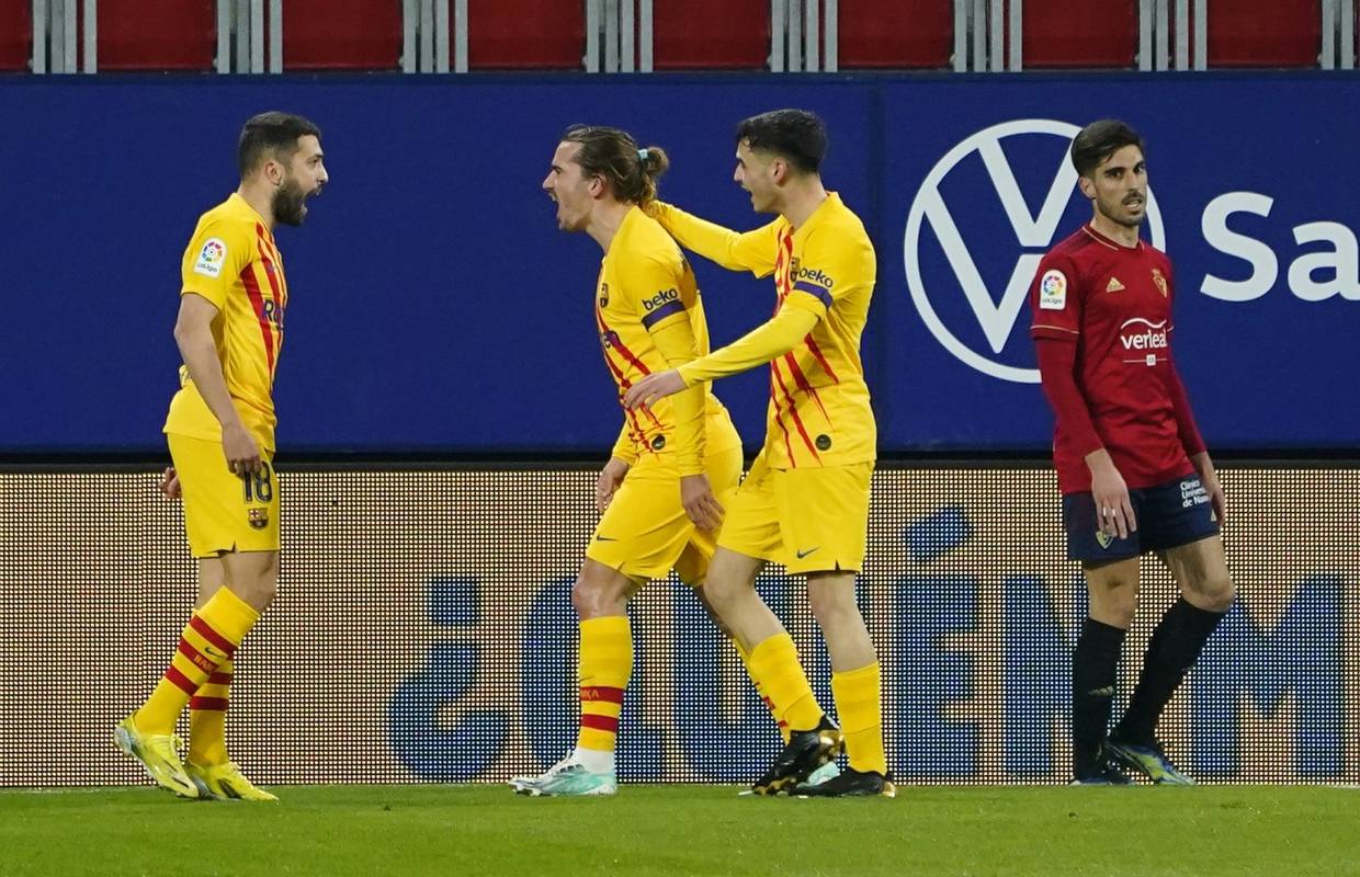 Barcelona lagano s Osasunom, Budimir je ušao u igru s klupe