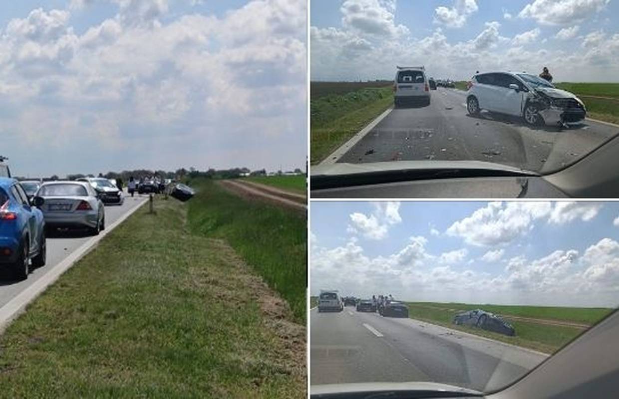VIDEO: Sudar između Osijeka i Vukovara, auto sletio s ceste
