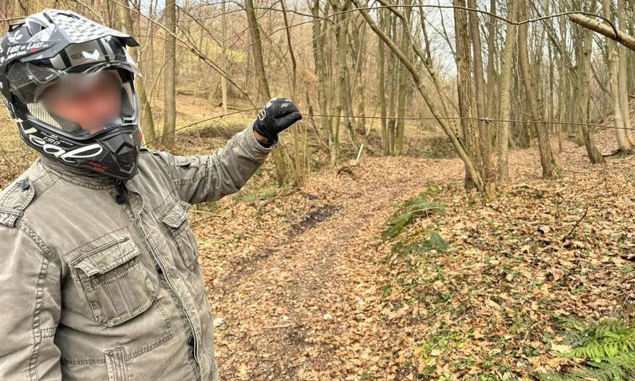 Na Bilogori naletio na žicu: ’Da je vozio malo brže, bio bi mrtav’