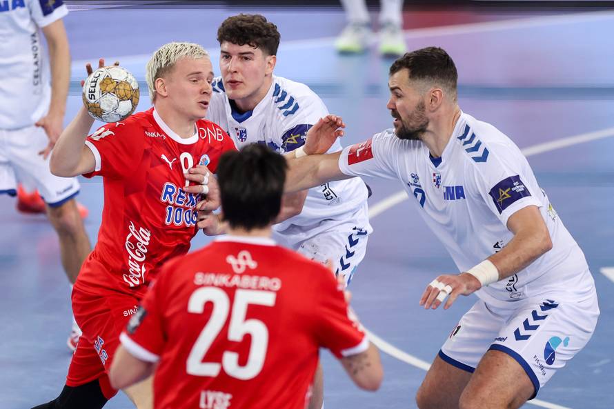 Susret 12. kola Lige prvaka između rukometaša Zagreba i Kolstada
