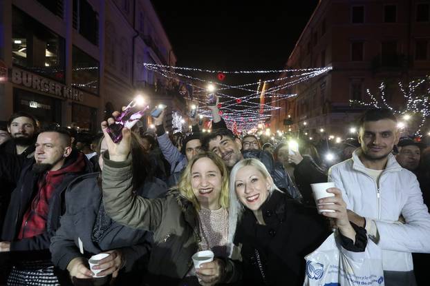 Doček Nove godine u Rijeci na Korzu