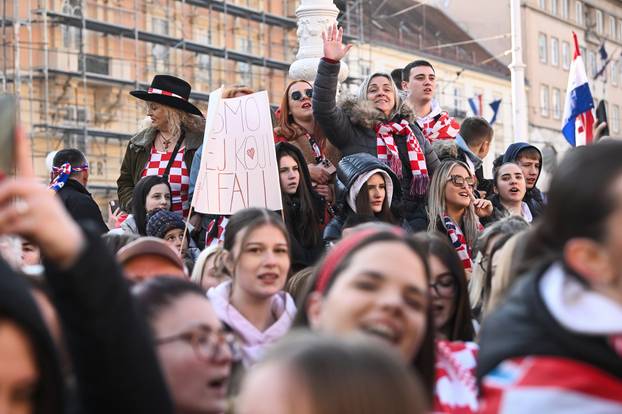 Zagreb: Svečani doček rukometaša nakon osvojenog srebra na Svjetskom prvenstvu