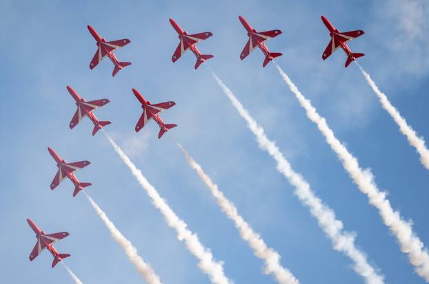 Zadar: Krila Oluje i akrobatska grupa Britanskog ratnog zrakoplovstva predstavili letačke programe