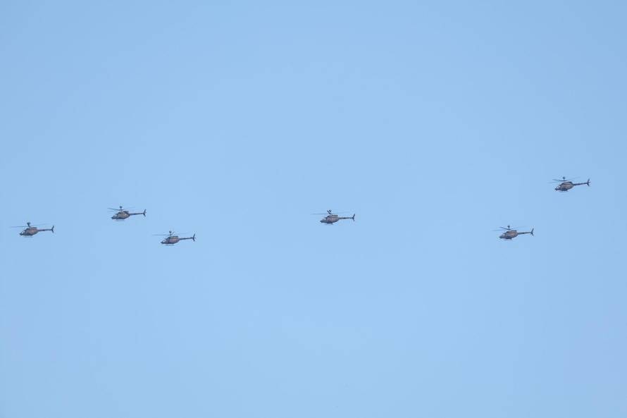 Zagreb: Generalna proba svečanog vojnog mimohoda - zračne snage 