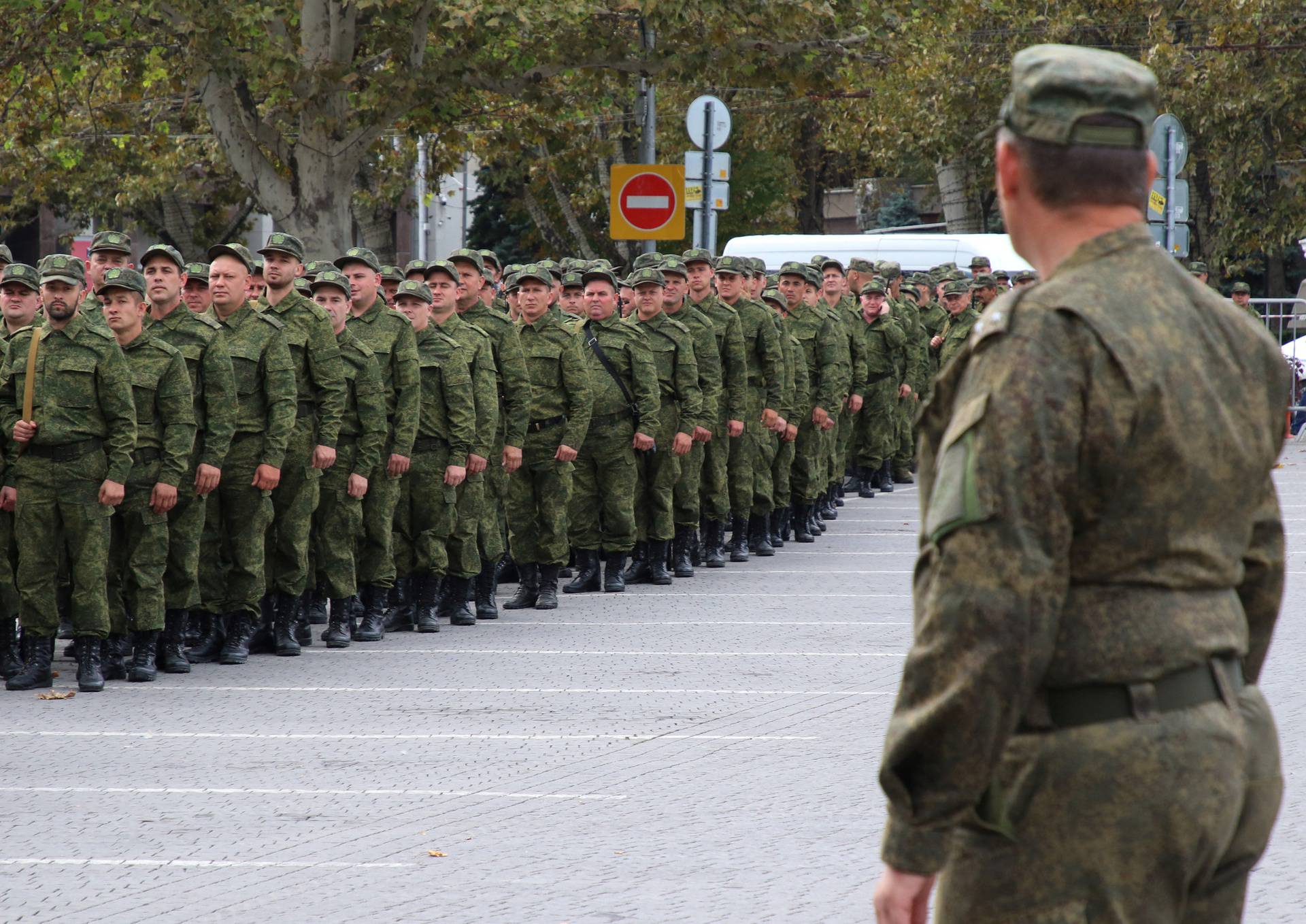 Russian reservists depart for military bases during mobilisation of troops, in Sevastopol